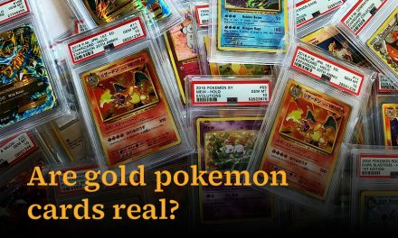 Are gold pokemon cards real or fake?